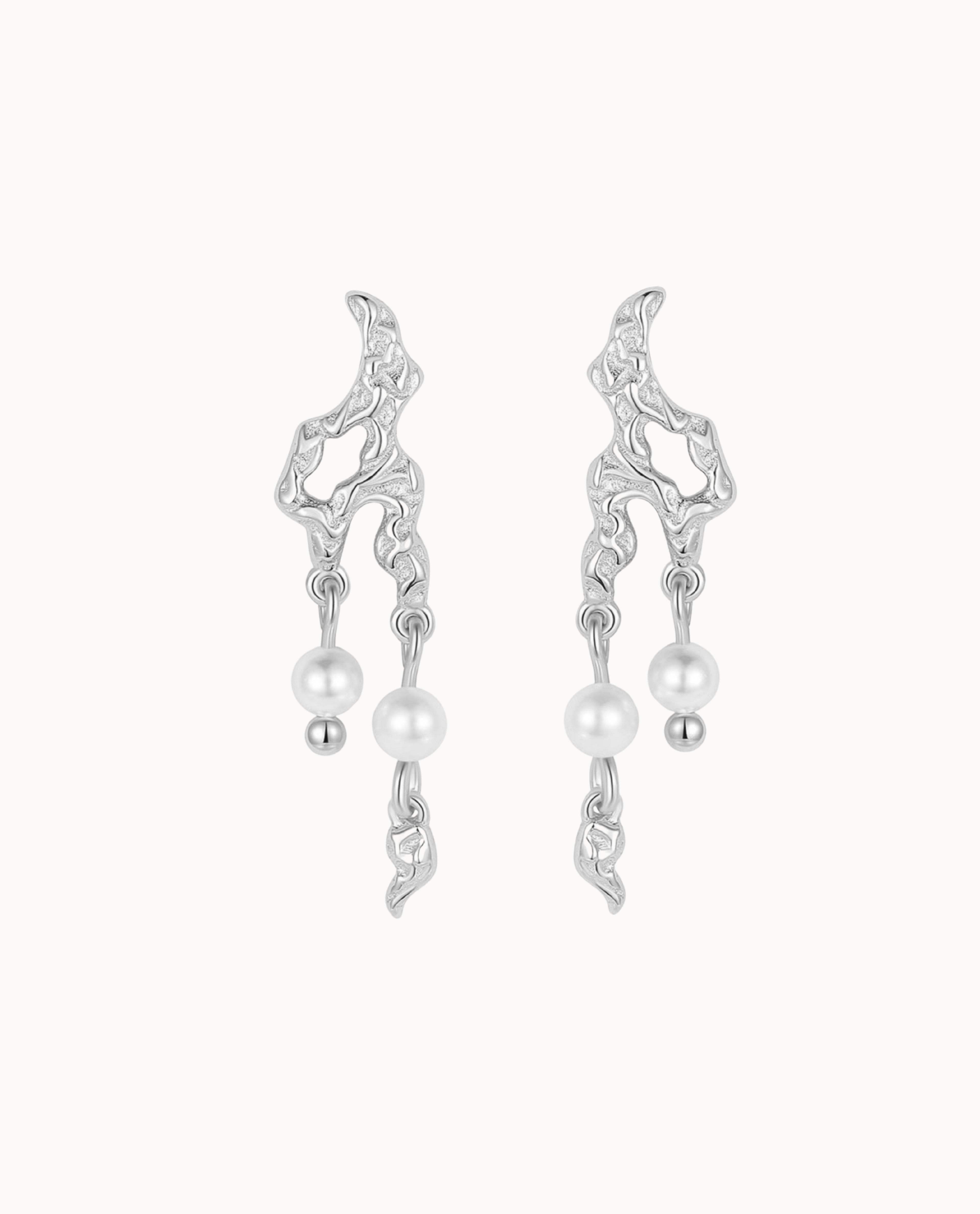 Pavati Earrings Sølv - Nava Copenhagen Øreringe  - 05715461004249