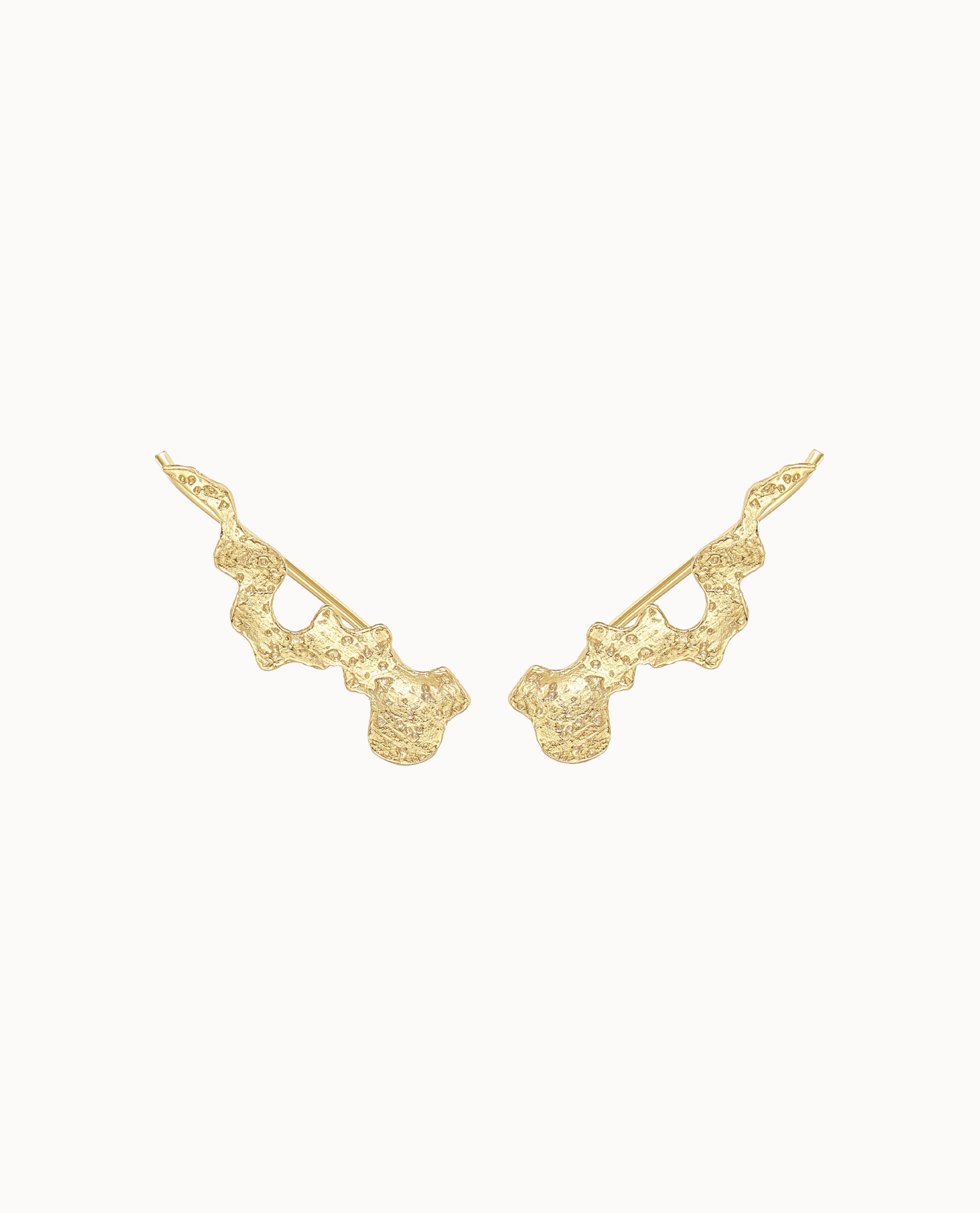 Pythia Ear Climber Forgyldt - Nava Copenhagen Øreringe  - 5715461008742