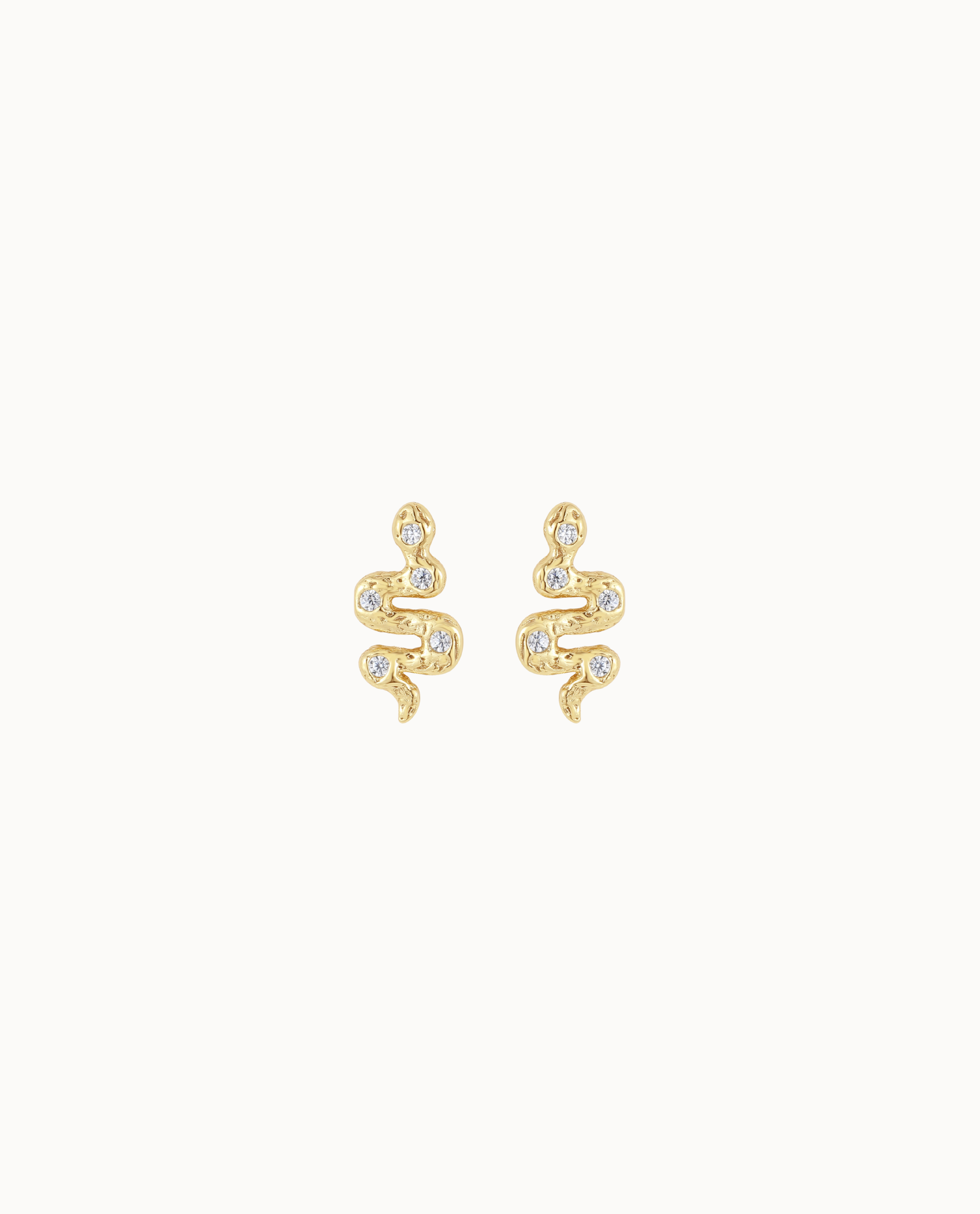 Python Petite Studs Forgyldt - Nava Copenhagen Øreringe  - 5715461008605
