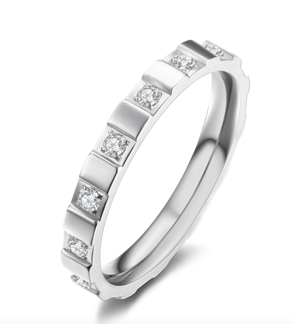 Hvid Annebrauner Chess White Ring - Icebykranz Fingerringe  - 2001650452834