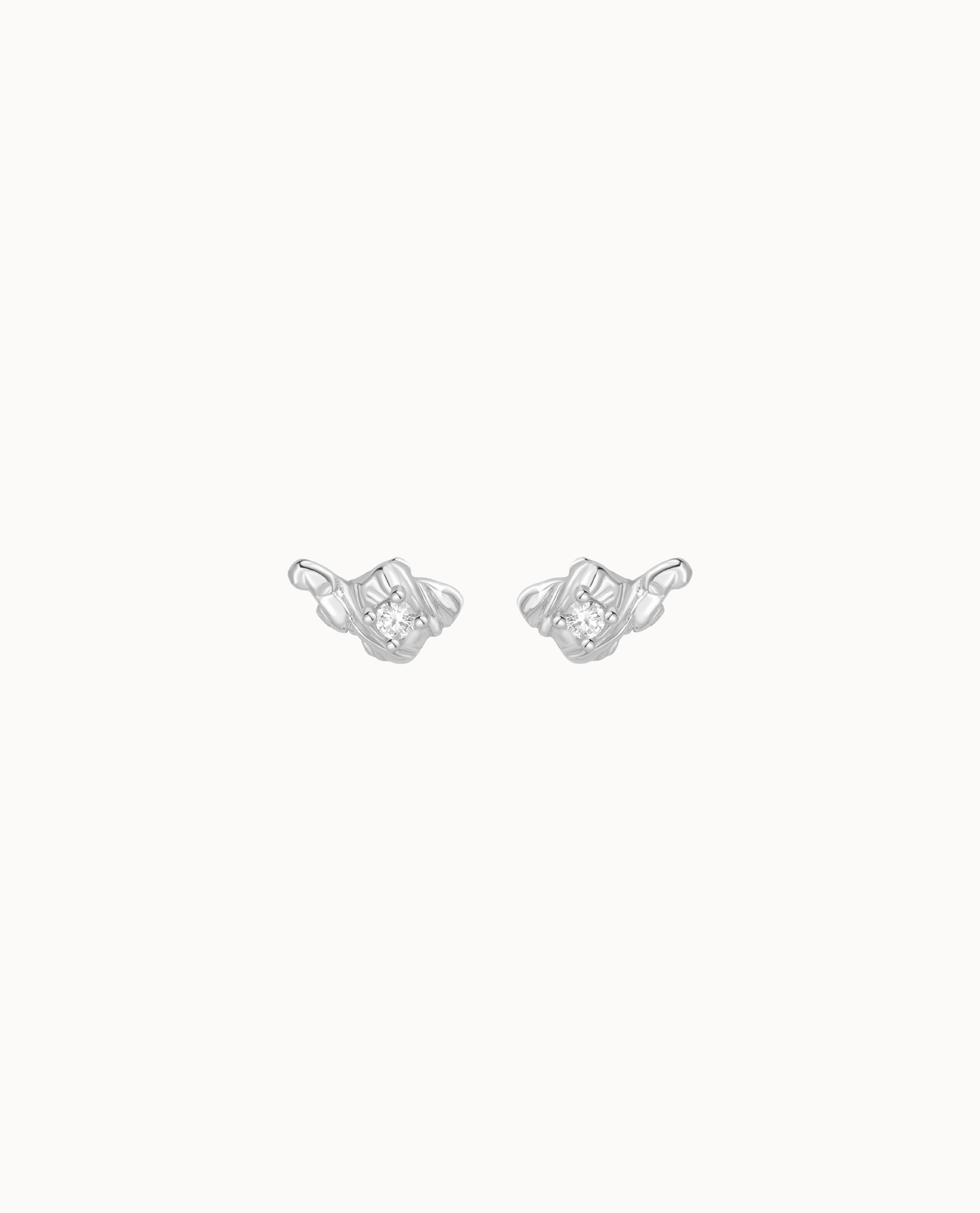 Rain Petite Studs Sølv - Nava Copenhagen Øreringe  - 05715461006700