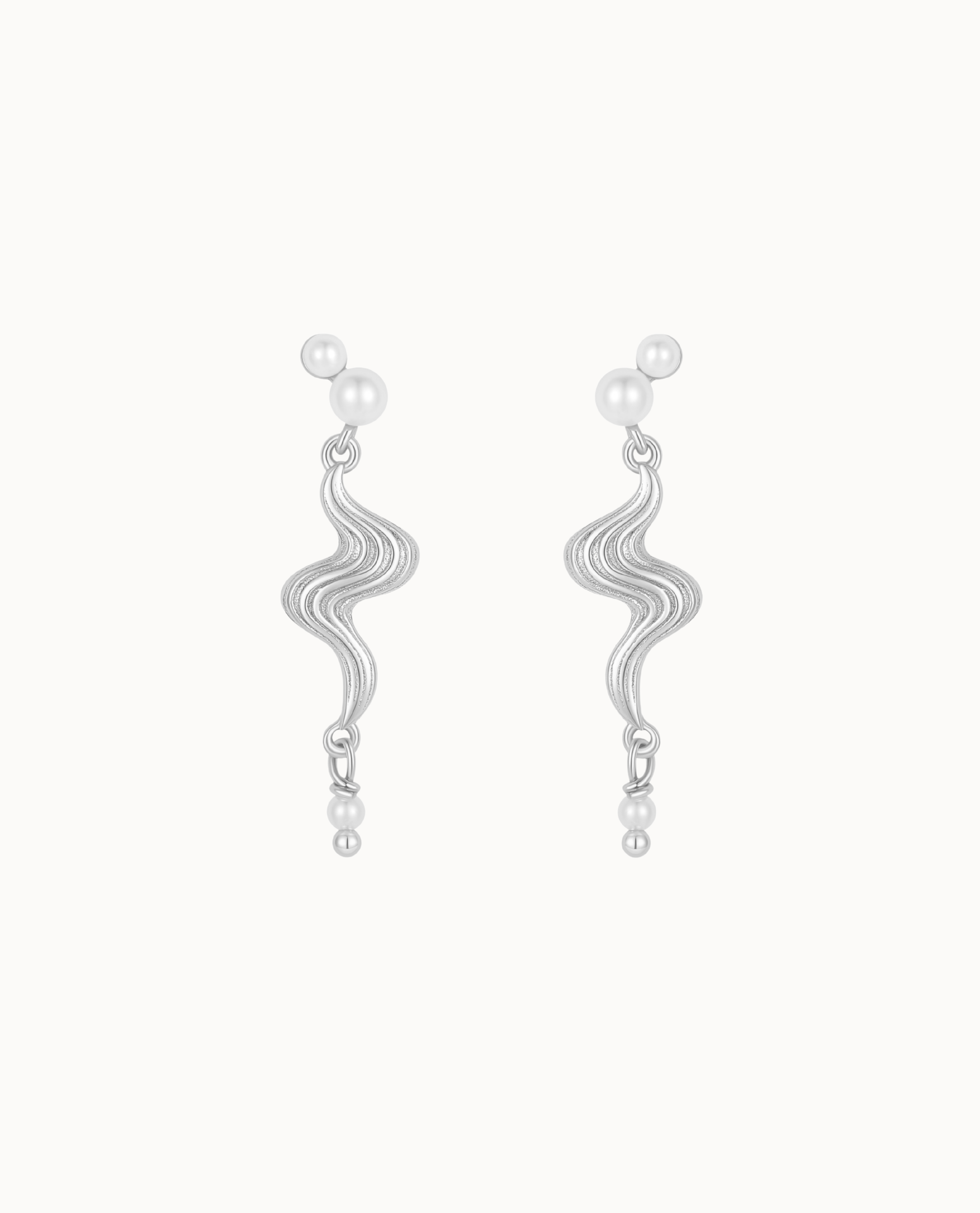 Reviera Earrings Sølv - Nava Copenhagen Øreringe  - 5715461007998