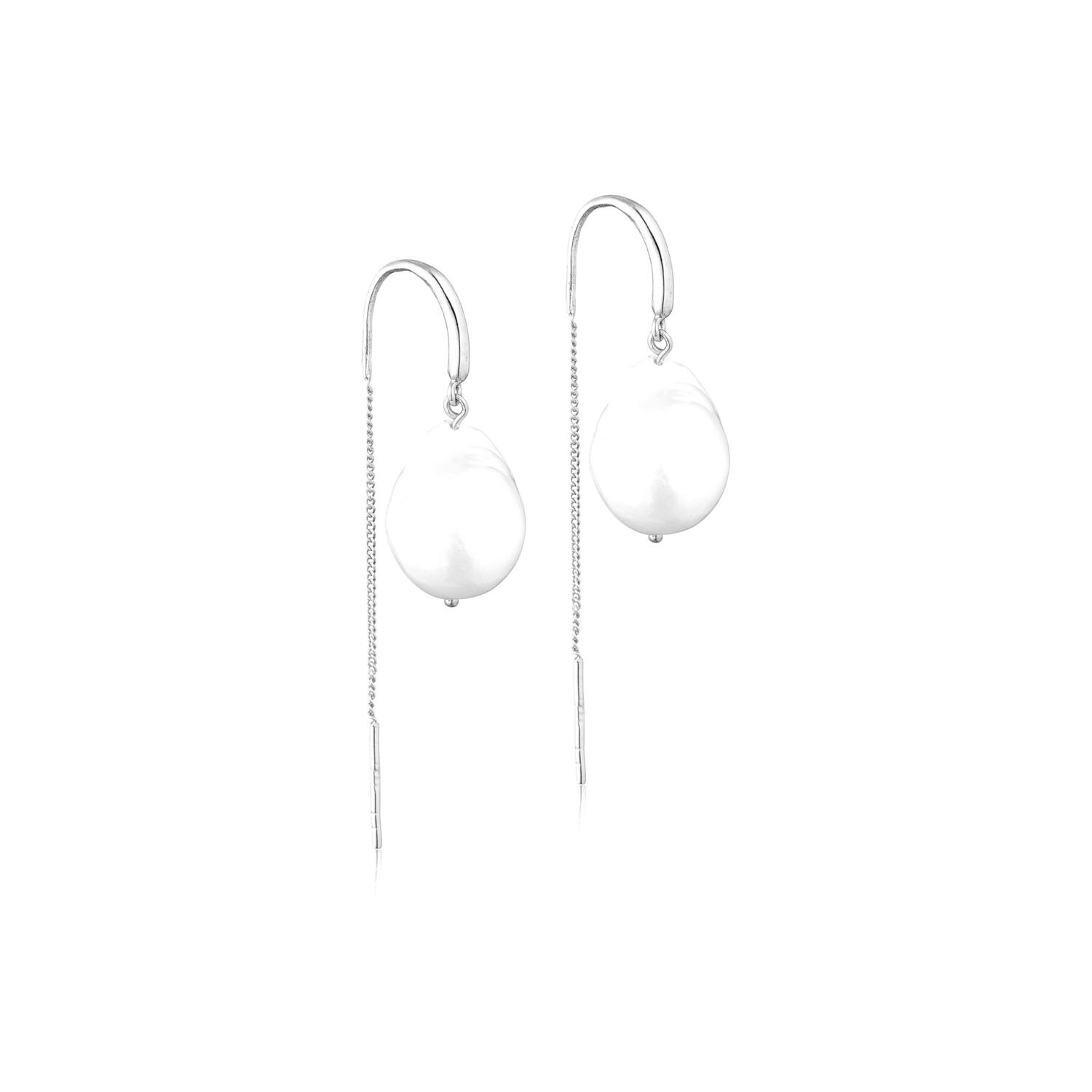 Barok Perleørering Sølv Stk Par - Øreringe