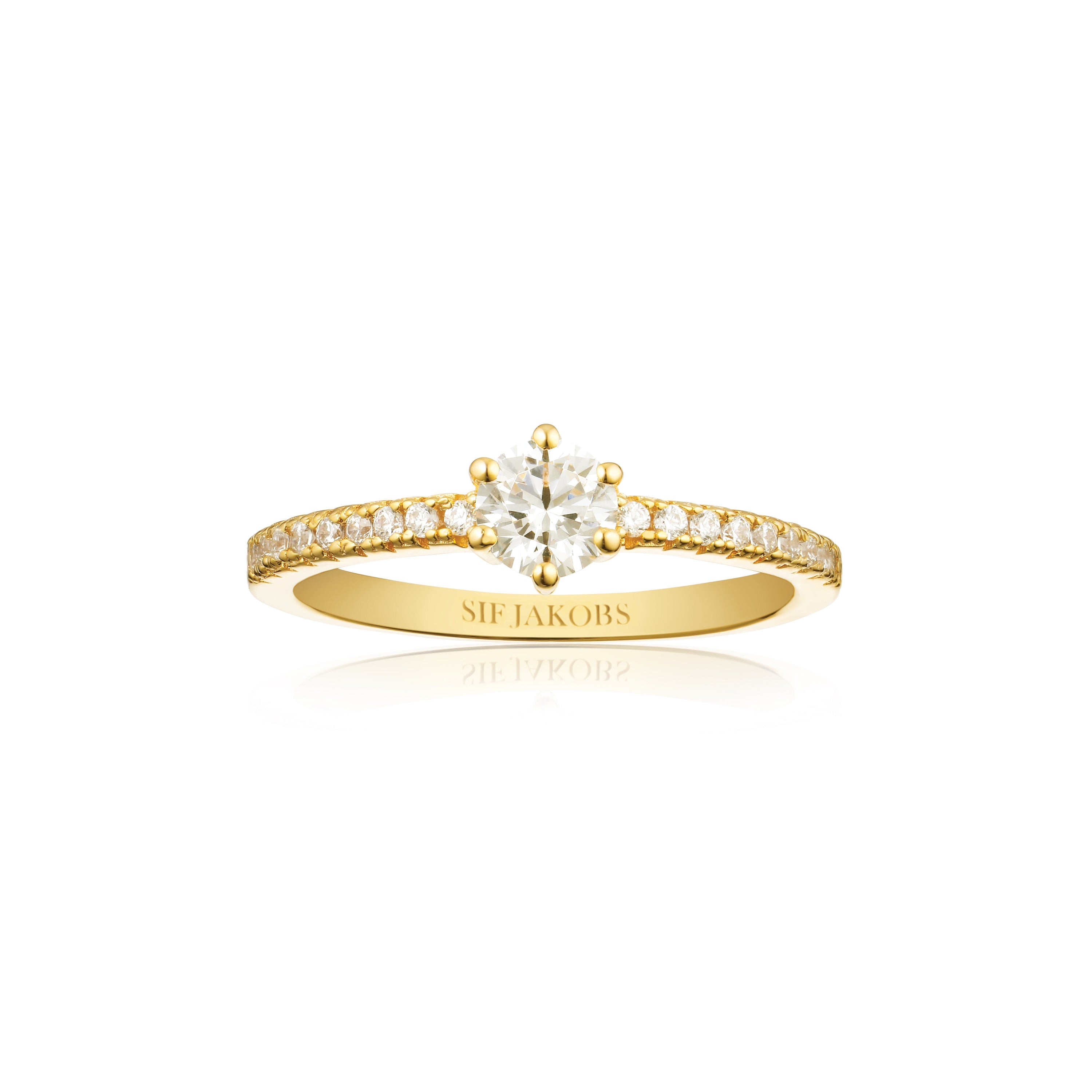Sif Jakobs Ellera Uno Grande Ring Med Zirkonia R42282 - Sif Jakobs Fingerringe  - 1233690170633