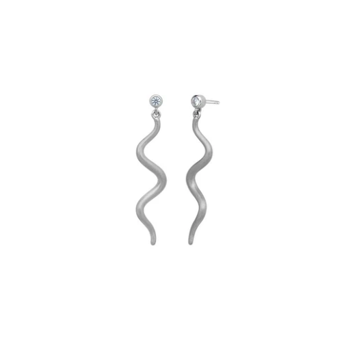Bybiehl Mini Waves Sølv øreringe 030a - Bybiehl Øreringe  - 1233690119670