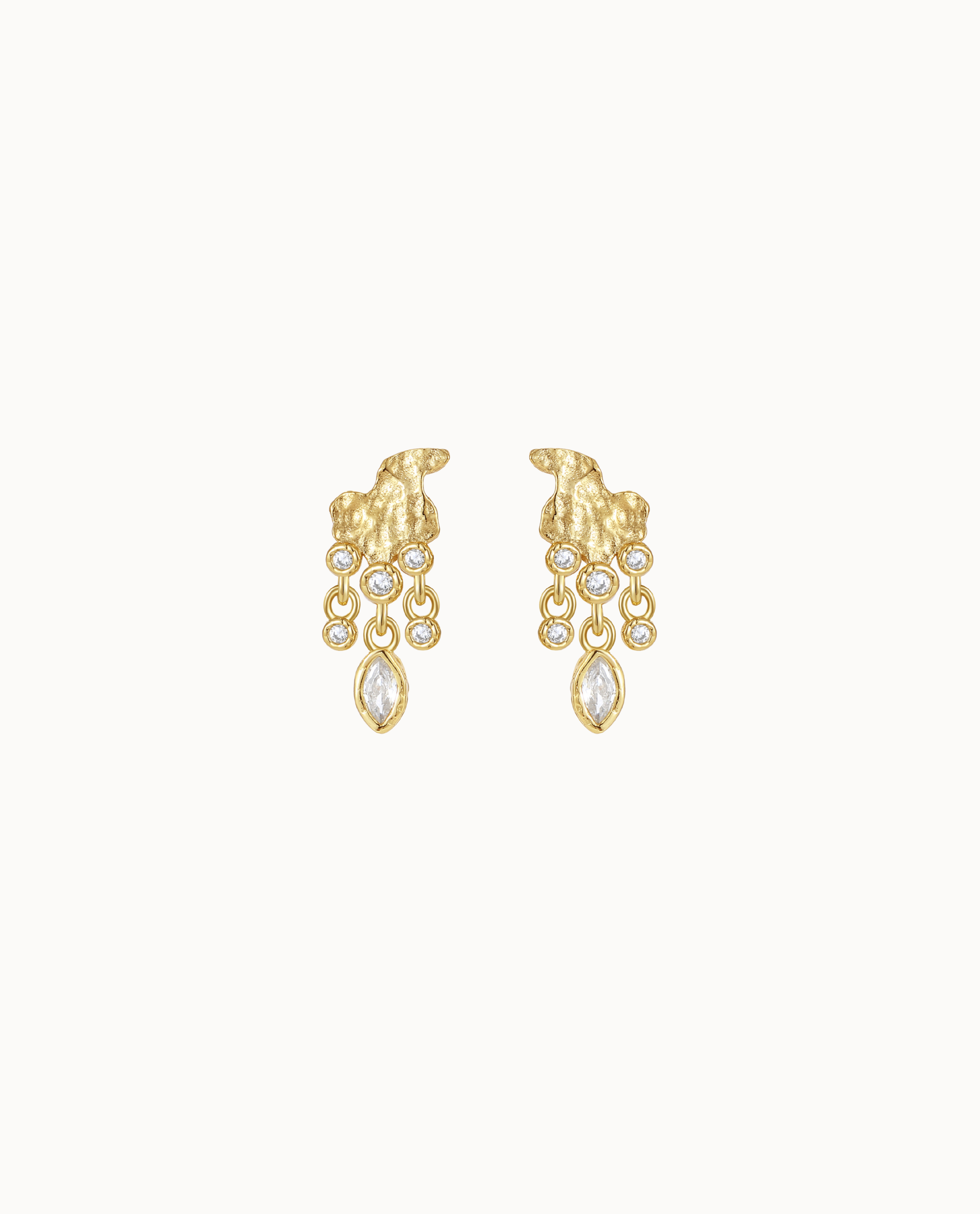 Semat Earrings Forgyldt - Nava Copenhagen Øreringe  - 5715461009664