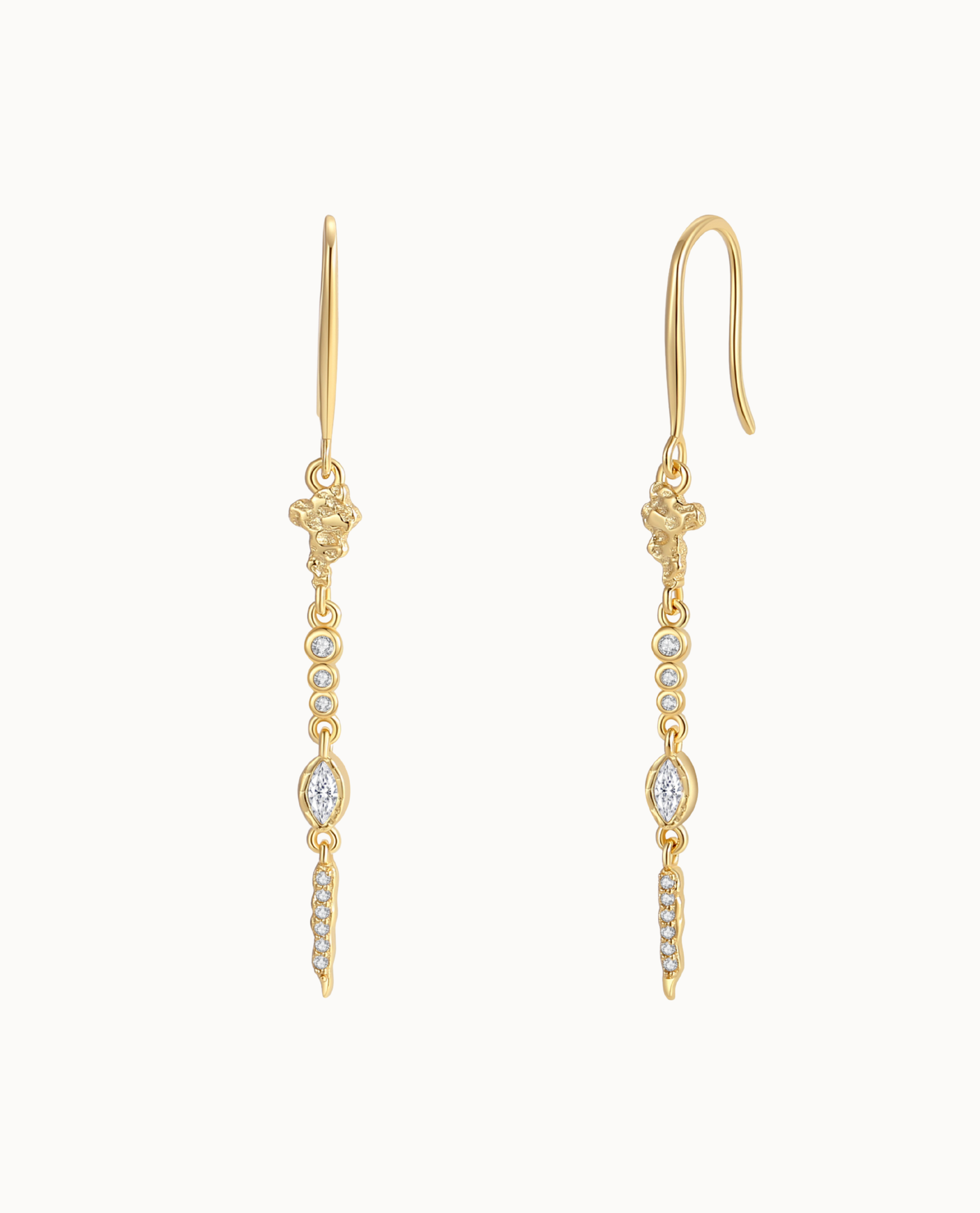 Seth Earrings Forgyldt - Nava Copenhagen Øreringe  - 5715461009701