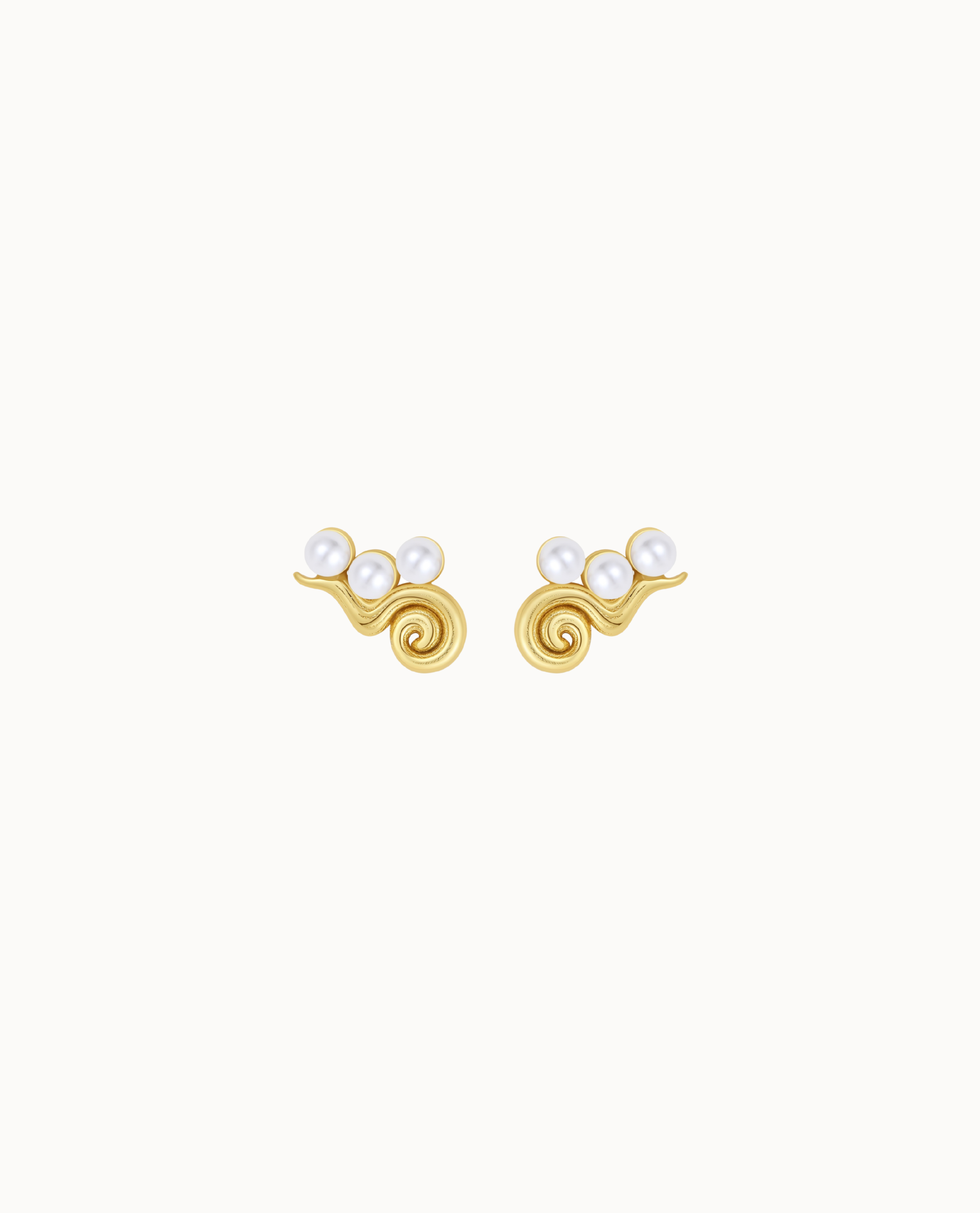 Sidra Earrings Forgyldt - Nava Copenhagen Øreringe  - 5715461008025
