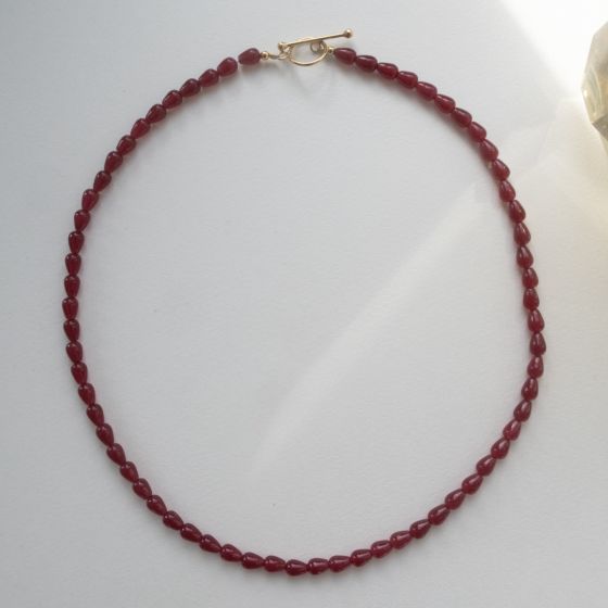 Stine Love Drop Necklace Burgundy 2061 - Stine A Halskæder