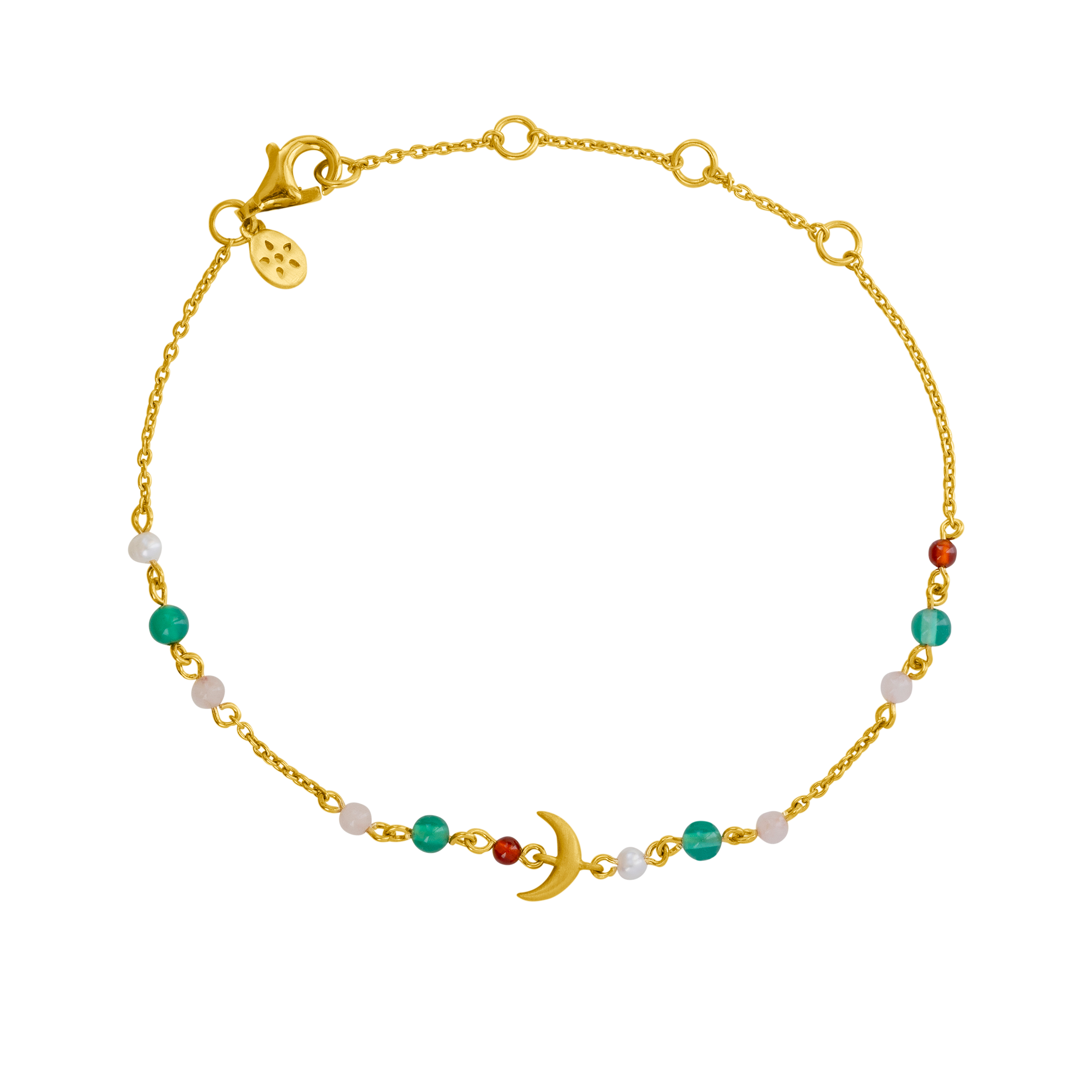 Bybiehl Summer Moon Color Armbånd Forgyldt Sølv 5202m - Bybiehl Armbånd