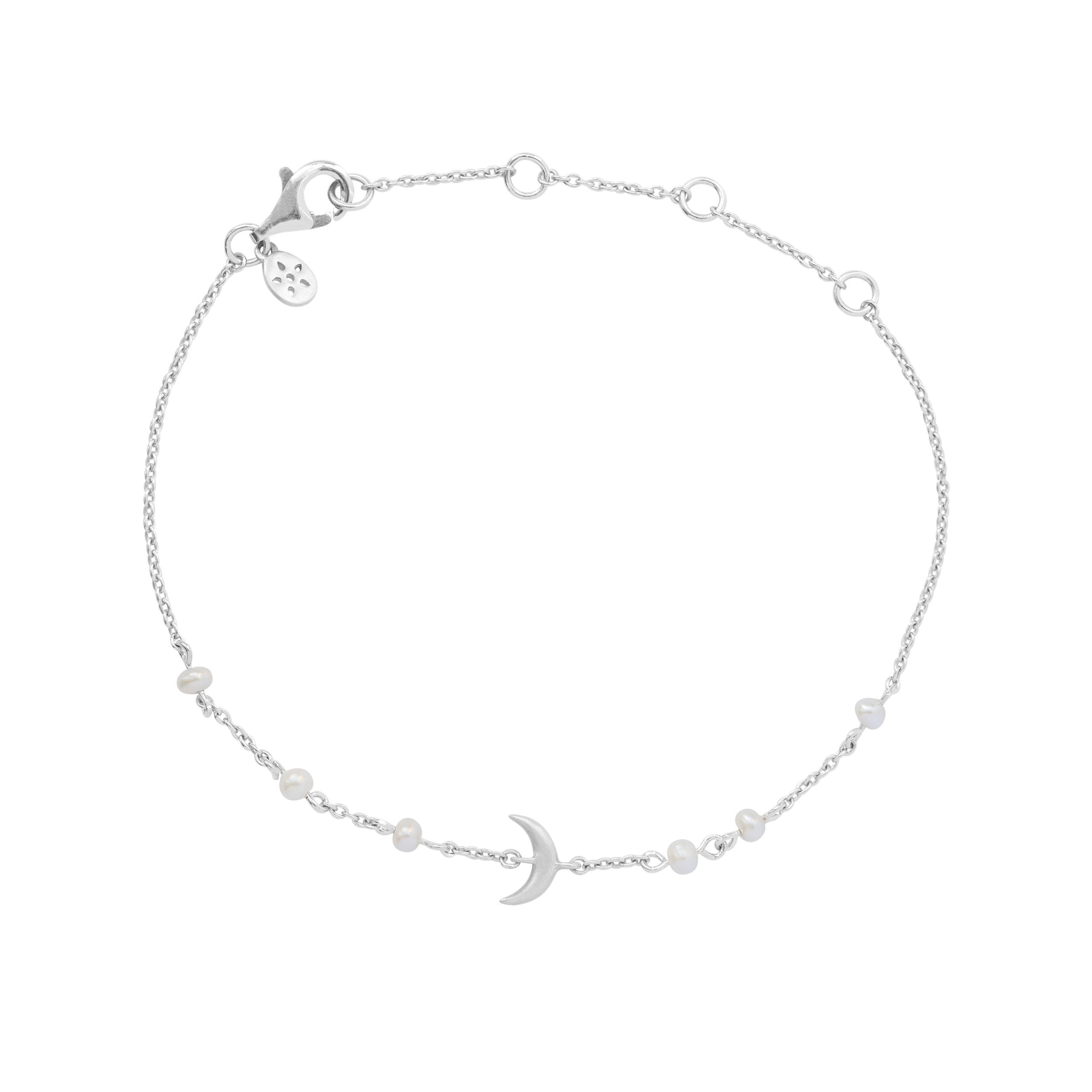 Bybiehl Summer Moon Armbånd Med Ferskvandsperler Sølv 5203wp - Bybiehl Armbånd