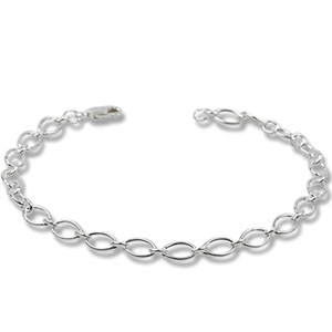 Sølvarmbånd 16cm 6mm - Armbånd