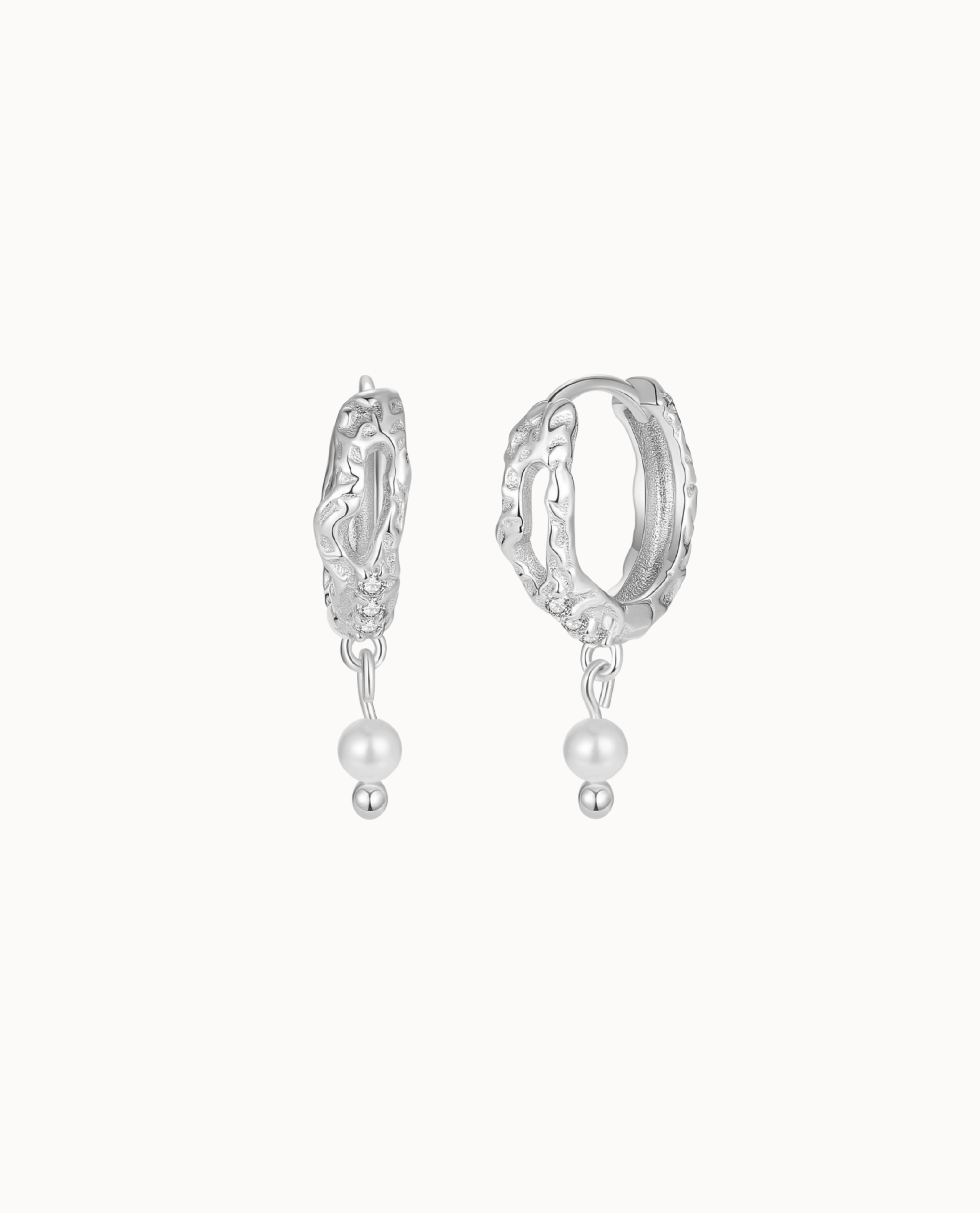 Tasi Earrings Sølv - Nava Copenhagen Øreringe  - 05715461004225