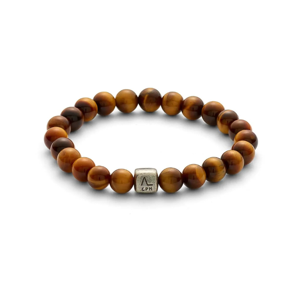 Alexander Lynggaard Armbånd Med Tiger øje Sten 8mm C00220 - Armbånd