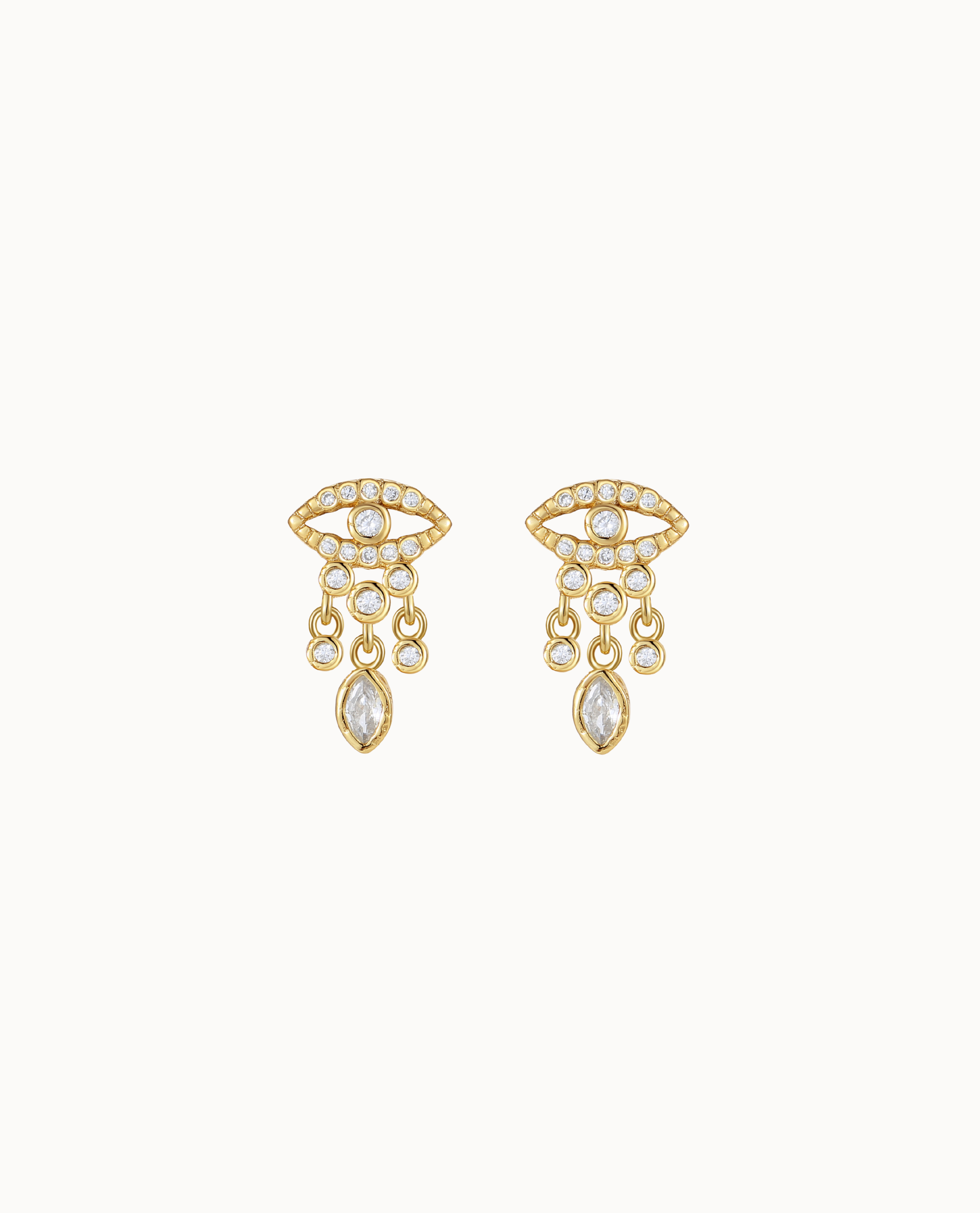 Tiya Earrings Forgyldt - Nava Copenhagen Øreringe  - 5715461009688