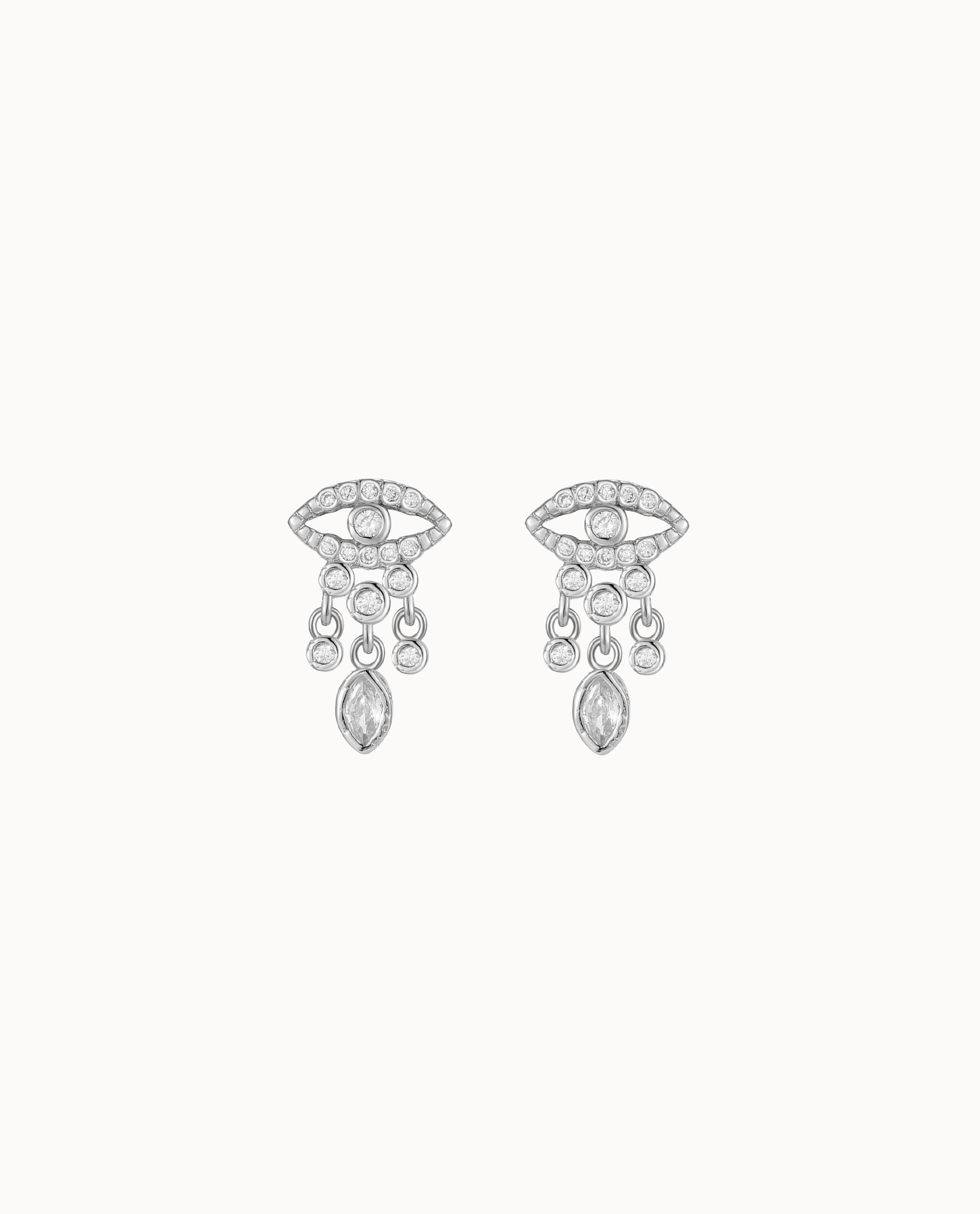 Tiya Earrings Sølv - Nava Copenhagen Øreringe  - 5715461009695