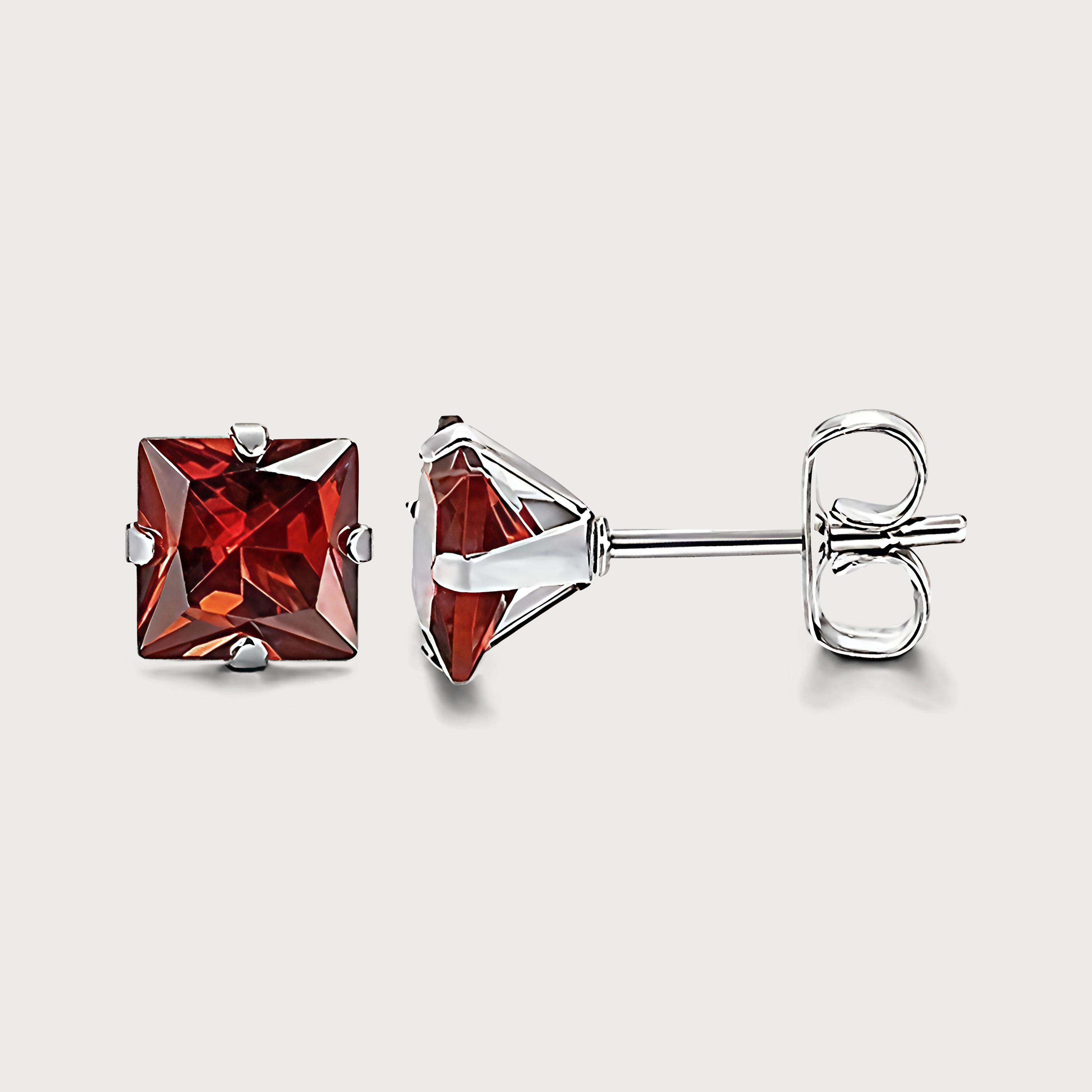 Luiz Ørering 6mm Ruby - Øreringe