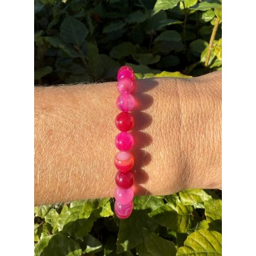 Pink Agat Armband Krystal Armbånd Godkarmashop - Godkarmashop Armbånd
