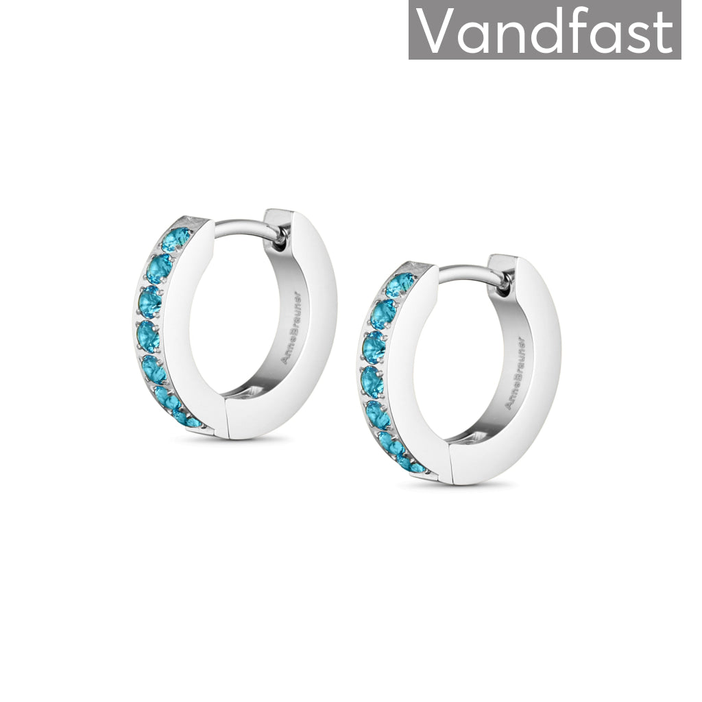 Annebrauner Creole Line Blue Topaz - Bi Øreringe  - 2004161784999