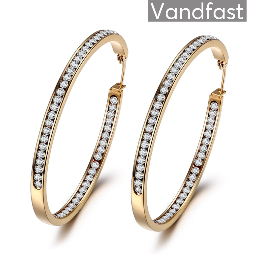 Annebrauner Creole Thin Big 18k Guldbelagt - Annebrauner Øreringe  - 2009996912999