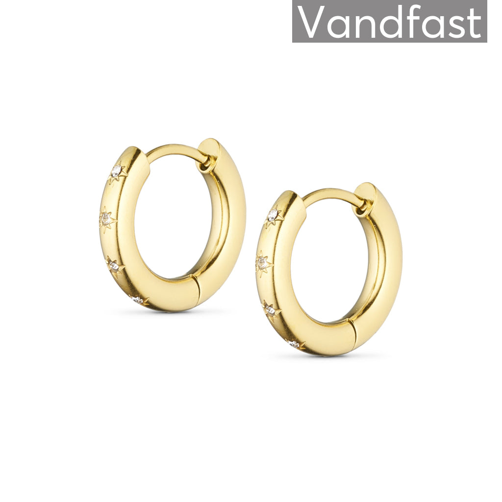 Annebrauner Golden Sun Creole 18k Guldbelagt - Bella Øreringe  - 2009563600038