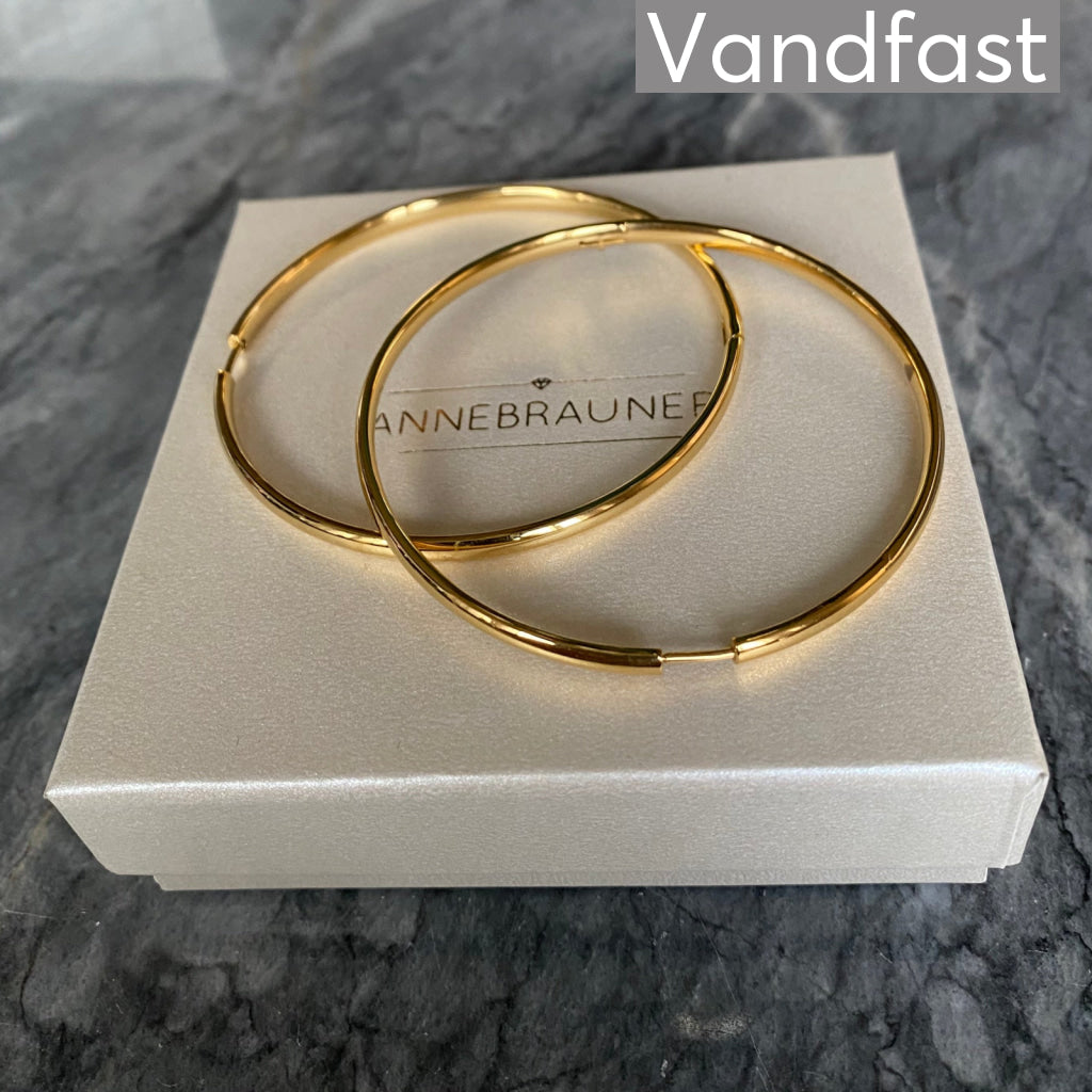 Annebrauner Hoops 18k Guldbelagt - Bella Øreringe  - 2006933276831