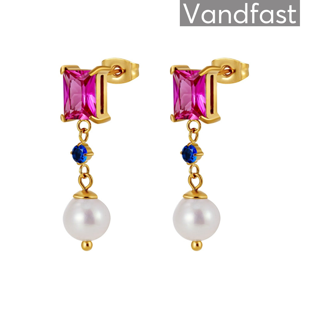 Annebrauner Pearl Queen Mix 18k Guldbelagt - Cab Øreringe  - 2006363425953