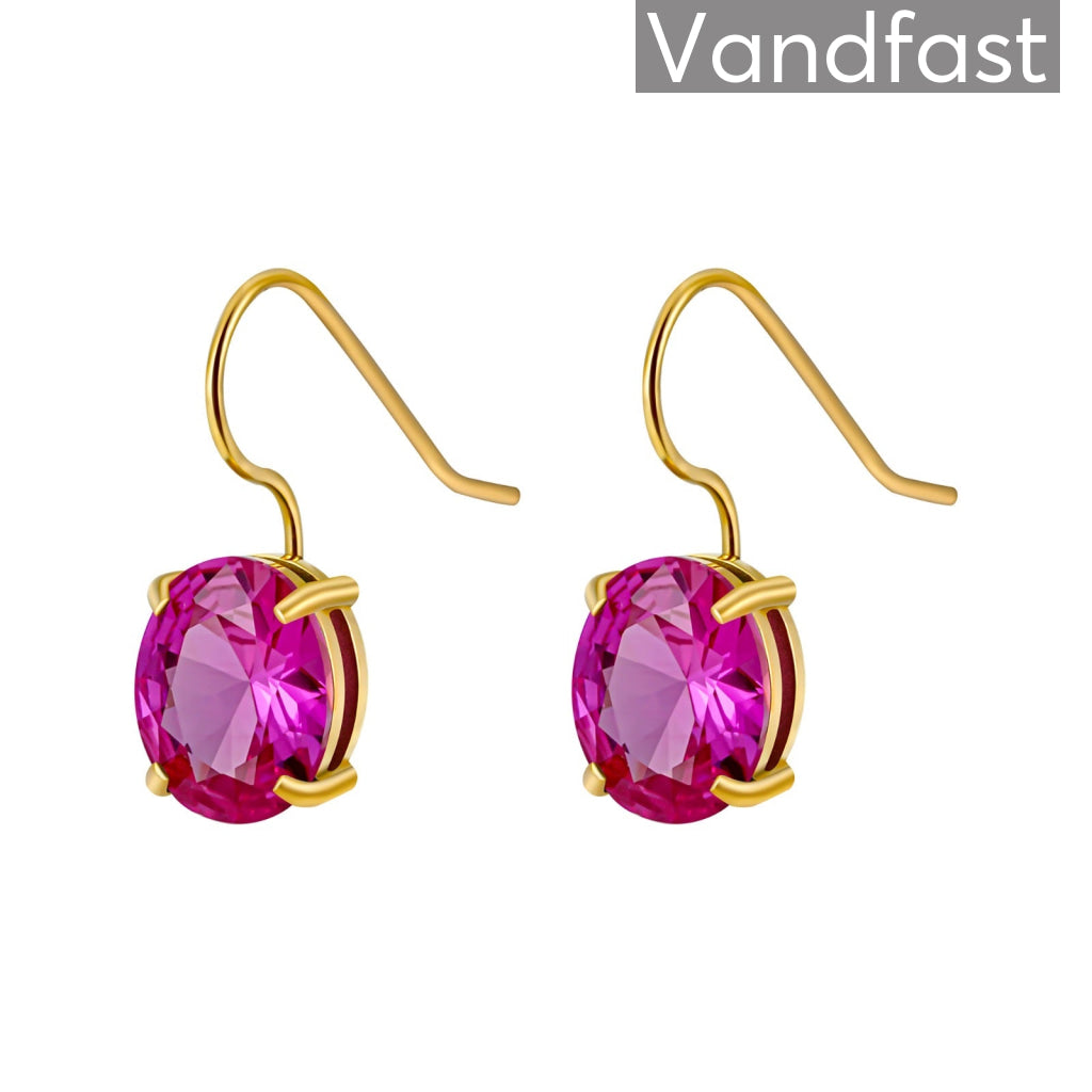 Annebrauner Torino Rose 18k Guldbelagt - Cab Øreringe  - 2005203438757