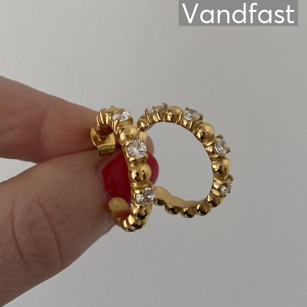 Annebrauner Verona 18k Guldbelagt - Fusion Øreringe  - 2003265114275