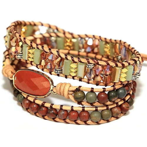 Laborite Vintage Orange Wraparmbånd - Armbånd