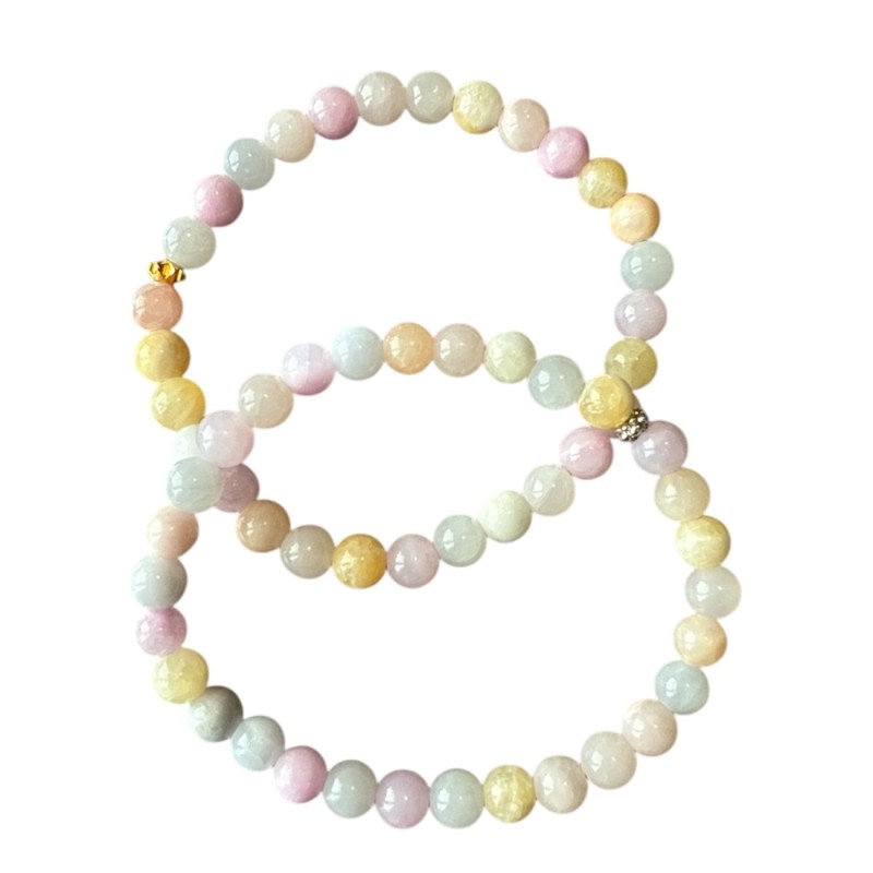 Rosa Armbånd Friihof Siig Pastel Farvede Perler - Friihof + Siig Armbånd