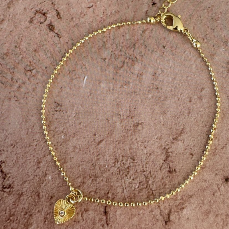 Armbånd Friihof Siig Guldbelagt Tiny Heart - Friihof + Siig Armbånd