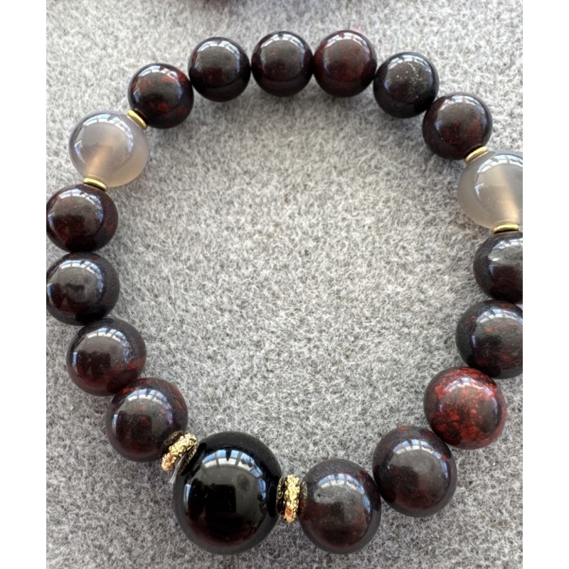 Armbånd Friihof Siig Store Brune Perler - Friihof + Siig Armbånd