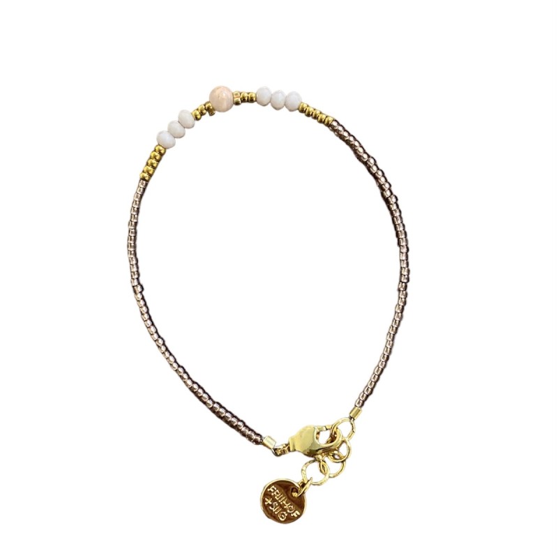 Armbånd Friihof Siig Perler Unika Lilla Shine - Friihof + Siig Armbånd