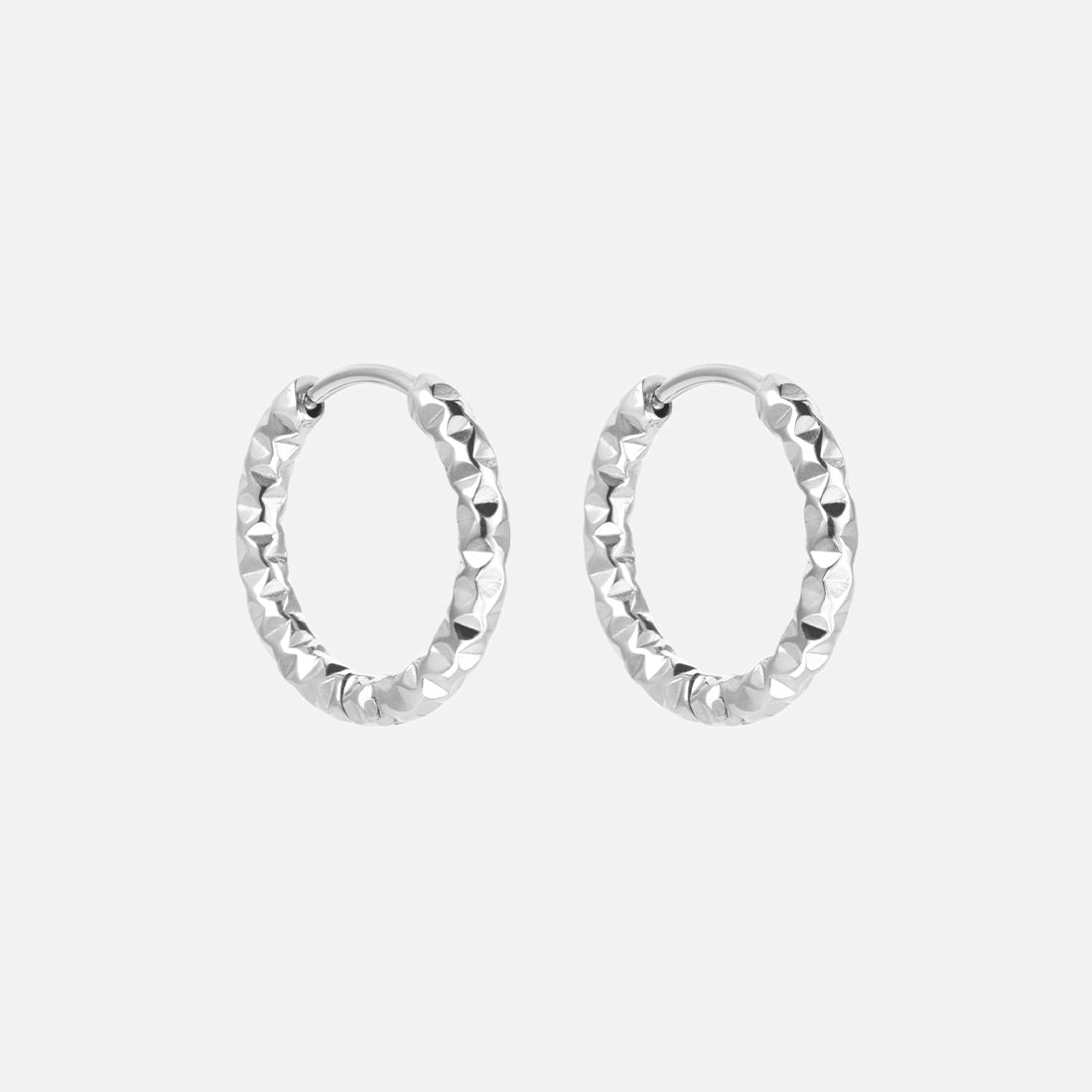 Astra Hoops Sølvfarvet 18mm - Josephine Nord Øreringe