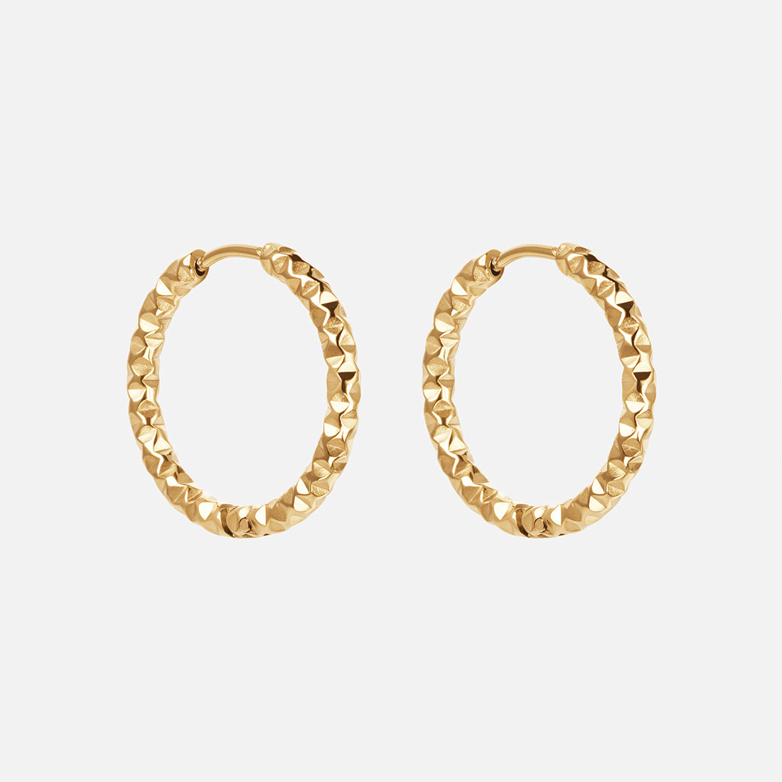 Astra Hoops 18k Guldbelagt 22mm - Josephine Nord Øreringe