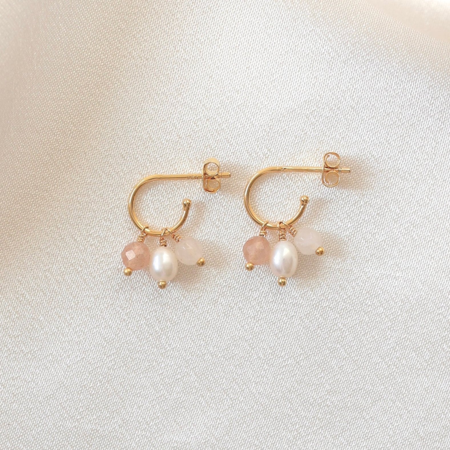 Guld Astrid øreringe Forgyldt - Øreringe