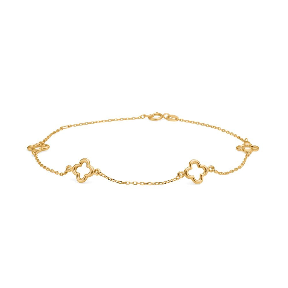 Mads Aurelia 8kt Armbånd Med Blomster 3350043 - Mads Z Armbånd
