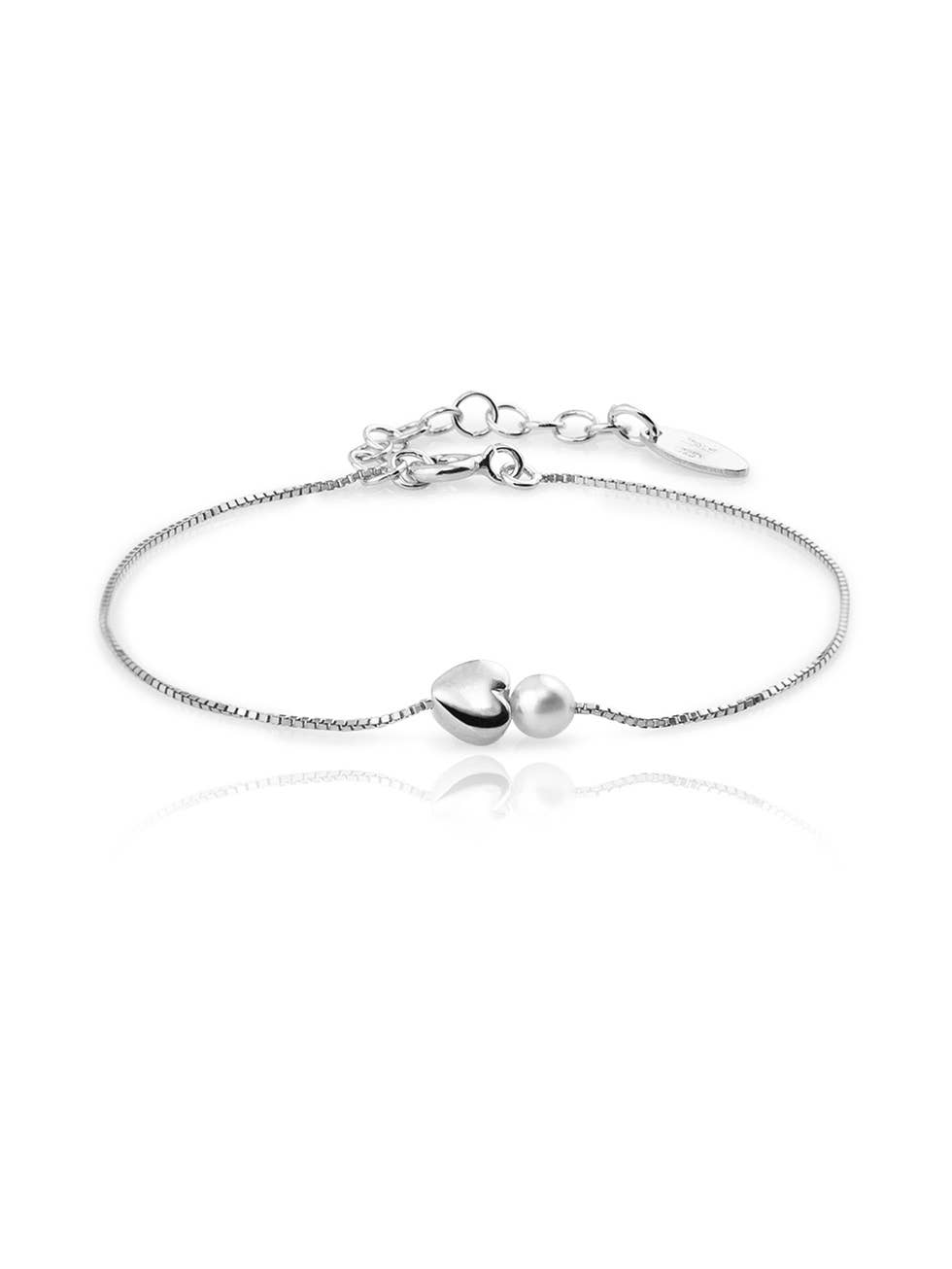 Perla Corazon Sølvarmbånd Karat Forgyldt Sølv - Aran Jewels Armbånd