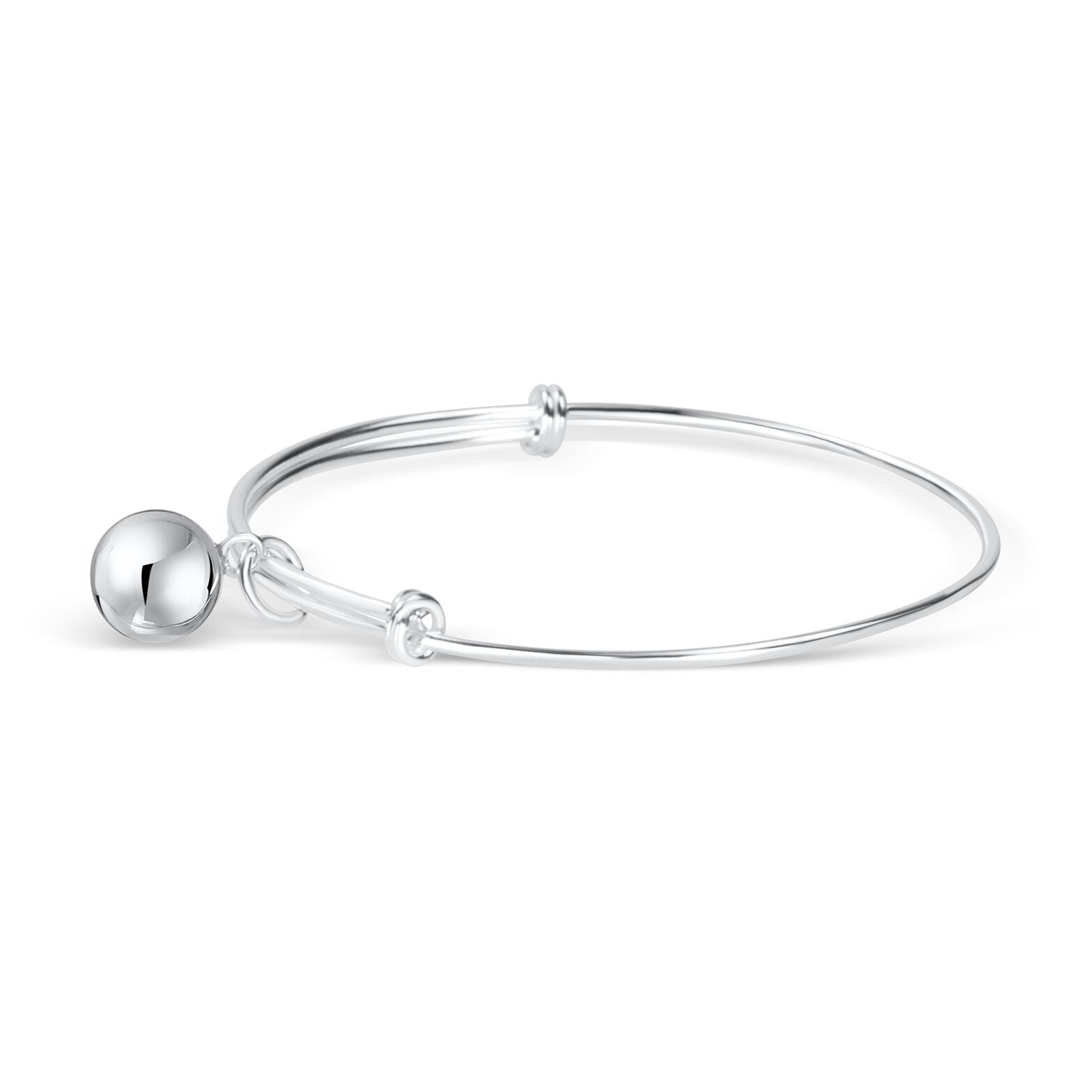 Baby Armring Sølv Med Kugle - Luxbaby.dk Armbånd  - 1736339357794