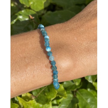 Blåt Apatit Armbånd Facetslebet Krystal Armbånd Godkarmashop - Christian Emig Armbånd