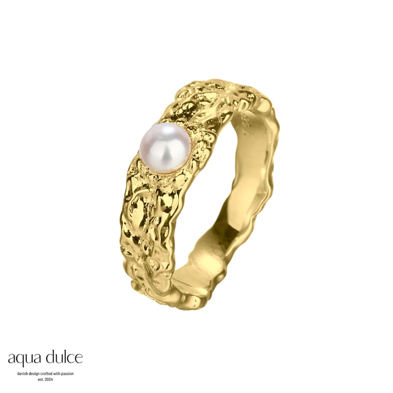Ring Pearl Mila Str - Aqua Dulce Fingerringe  - 5715446487050
