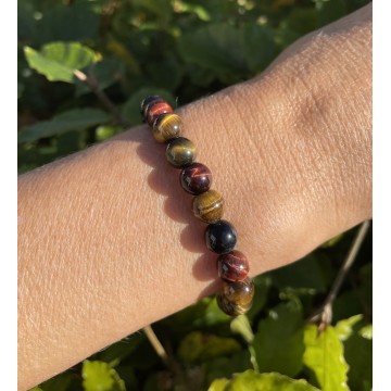 Bulls Eye Rød Tigerøje Tigerøje Armbånd Krystal Armbånd Godkarmashop - Christian Emig Armbånd