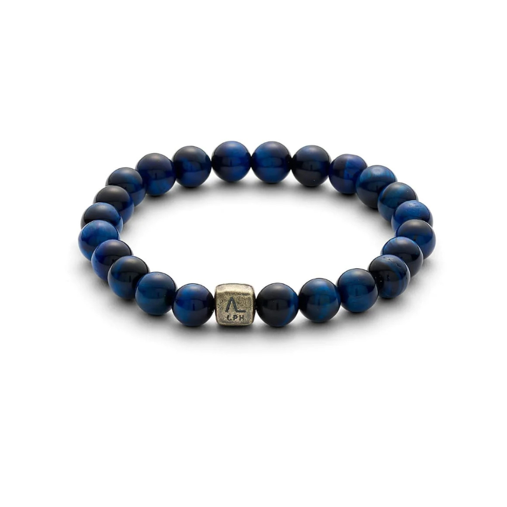 Alexander Lynggaard Armbånd Med Blå Tiger øje 8mm C00790 - Armbånd