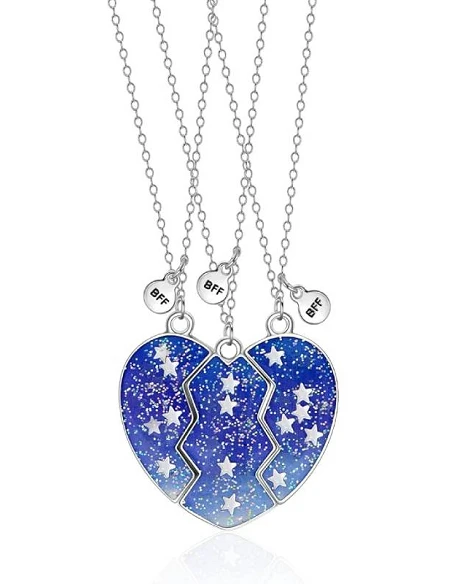 Charmerende Hjerte Best Friends Halskæde Sæt Til - Halskæder