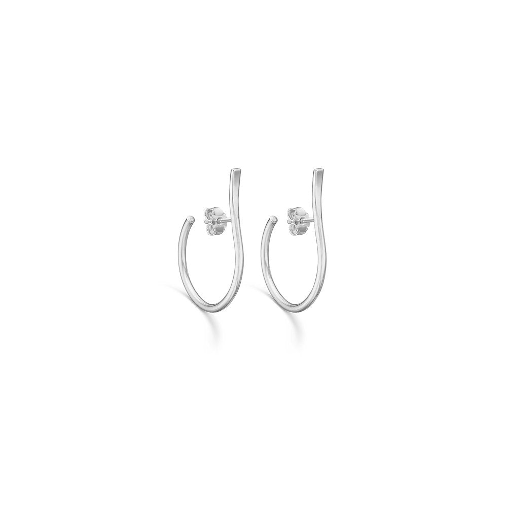 Randers Sølv åbne Sølv Creoler 367313 - Randers Sølv Øreringe  - 1233690140247