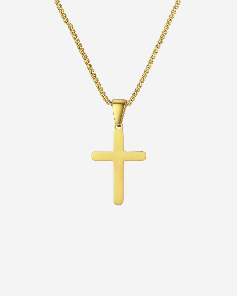 Cross Necklace Forgyldt - Khaai Studio Halskæder