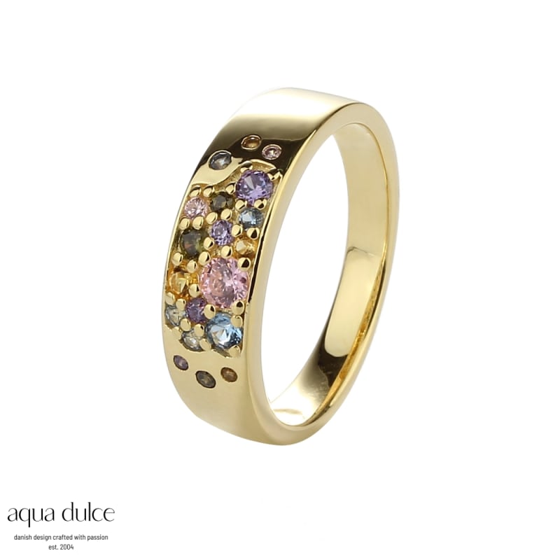 Ring Pastel Stardust Str - Aqua Dulce Fingerringe  - 5715446513568