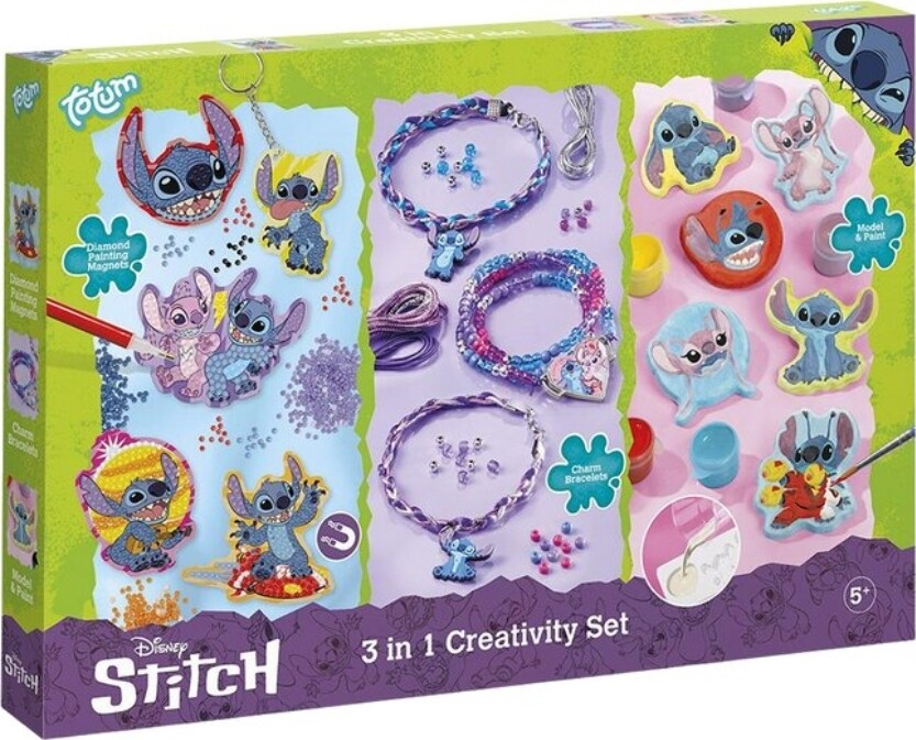 Disney Stitch Diy Sæt Armbånd Afstøbning Diamond Painting - Totum Armbånd  - 8714274700161
