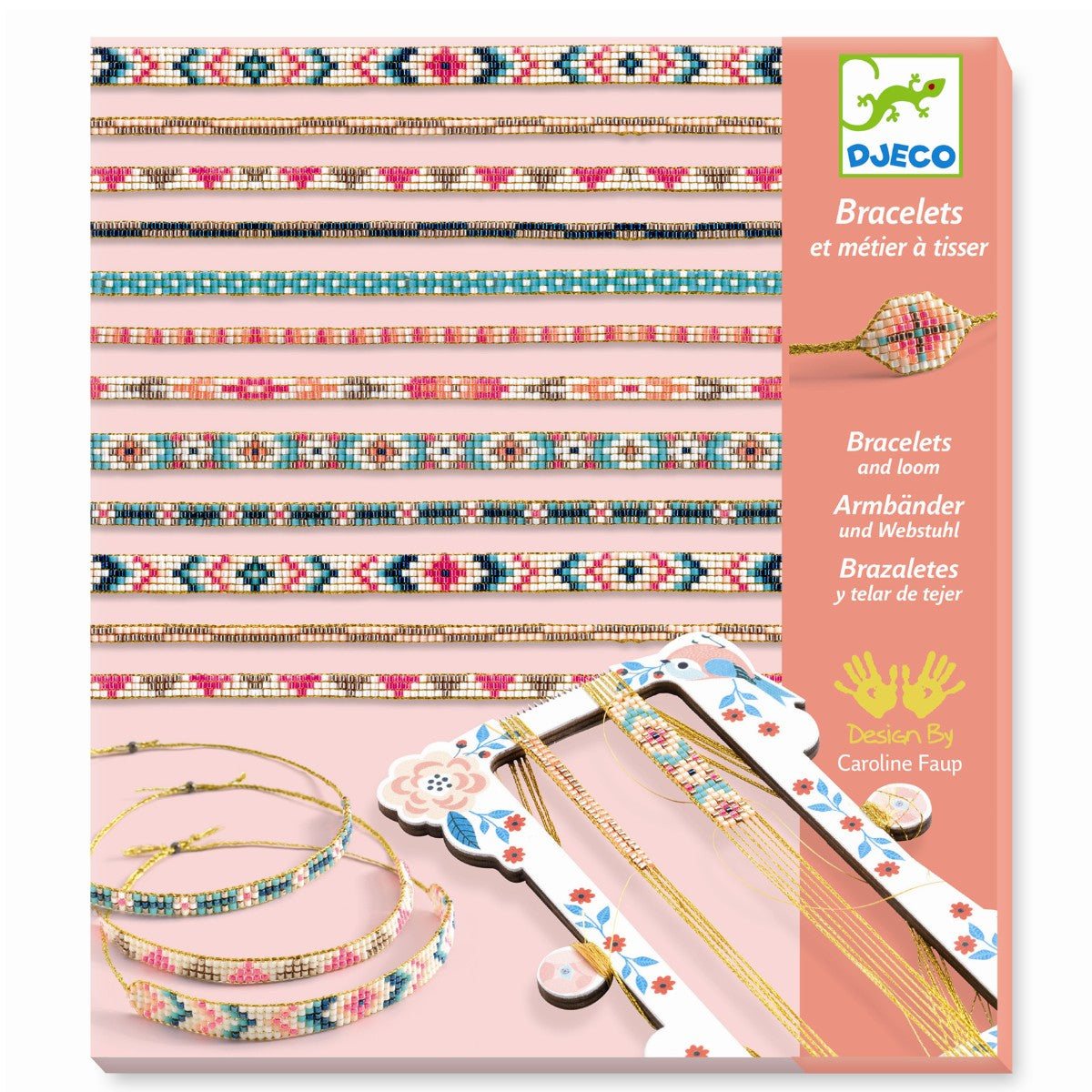 Perlevæv Armbånd Kreativ Æske Djeco - Djeco Armbånd  - 3070900098381